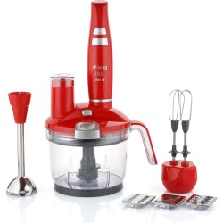 King Hilde Kkb-976 Kirmizi Multi Blender Seti