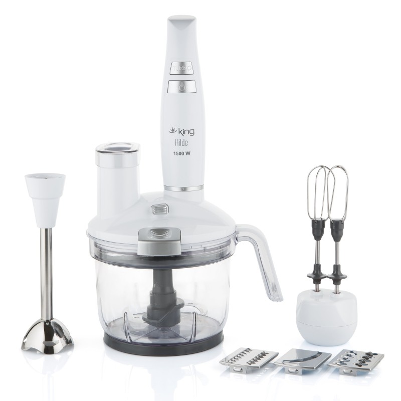 King Hilde Kkb-976 Beyaz Multi Blender Seti