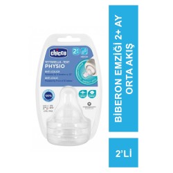 Chicco Physio 2’li Biberon Emziği 2+ Ay Orta Akış