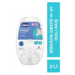 Chicco Physio 2’li Biberon Emziği 4+ Ay Hızlı Akış