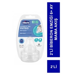 Chicco Physio 2’li Biberon Emziği 6+ Ay Mama Akış