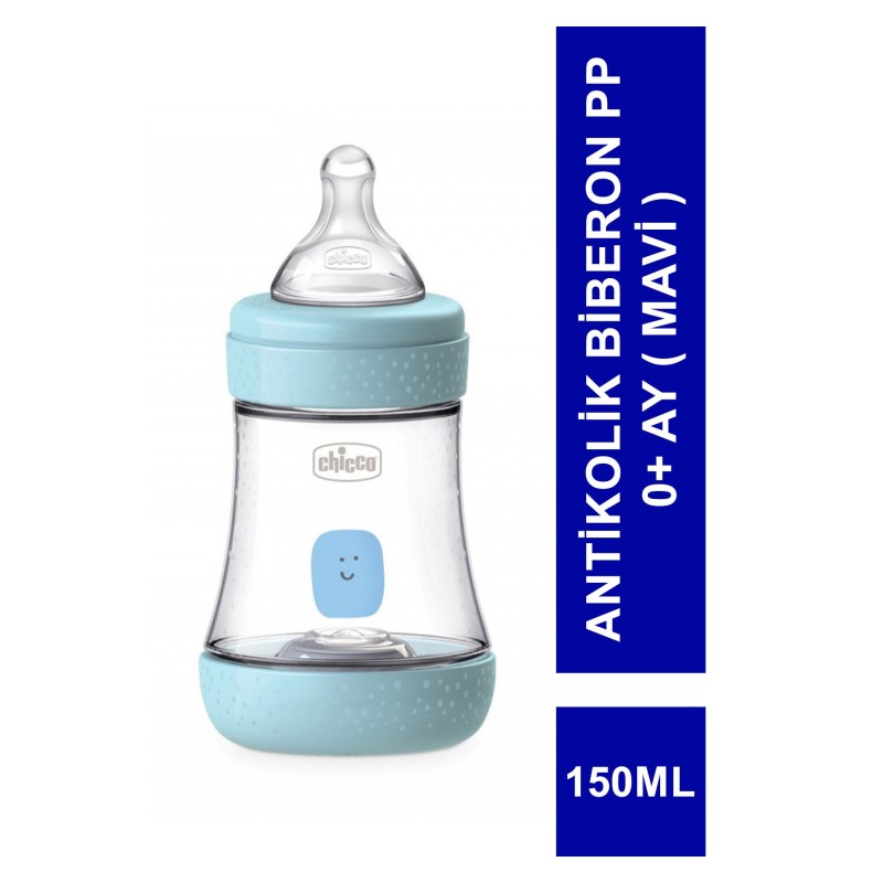 Chicco P5 Antikolik Biberon PP 0+ Ay ( Mavi ) 150 ml