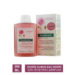 Klorane Pivoine Shampoo 200 ml Şakayık Ekstresi İçeren Tahriş Olmuş Saç Derisi İçin Yatıştırıcı Şampuan