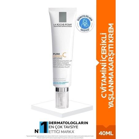 La Roche Posay Pure Vitamin C Light Cream ( Karma Ciltler için Yaşlanma Karşıtı Krem ) 40 ml