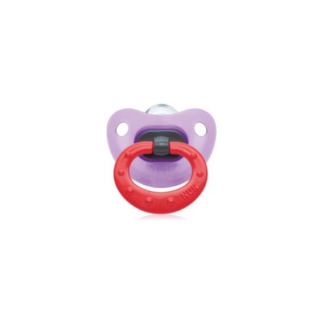 Nuk Classic Fashion Silikon Emzik 1 Numara Kırmızı Pembe