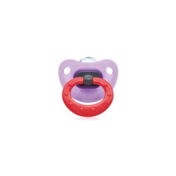 Nuk Classic Fashion Silikon Emzik 2 Numara Kırmızı Beyaz