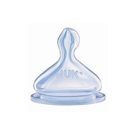 NUK Classic Geniş Ağızlı Silikon Biberon Emziği (No:2 S delik)
