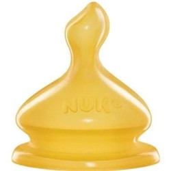 NUK ANTI-COLIC Geniş Ağızlı Kauçuk Biberon Emziği (No:1 M delik)