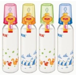 NUK Standart Silikon Emzikli Cam Biberon (250 ml)