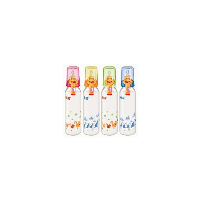 NUK Standart Silikon Emzikli Cam Biberon (250 ml) NUK Standart Silikon Emzikli Cam Biberon (250 ml)