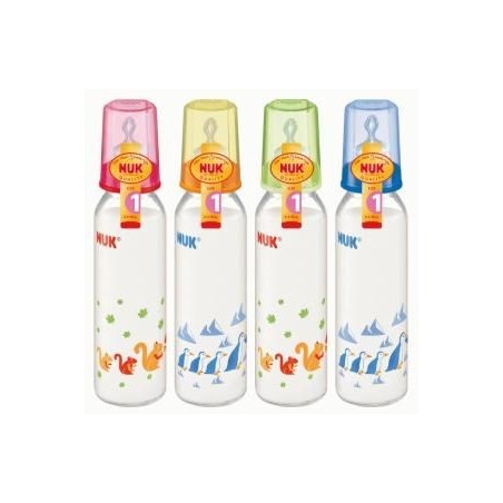 NUK Standart Silikon Emzikli Cam Biberon (250 ml)