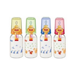 NUK Standart Silikon Emzikli Cam Biberon (125 ml)