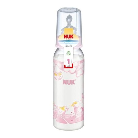 NUK Standart Silikon Emzikli PP Biberon (240 ml)