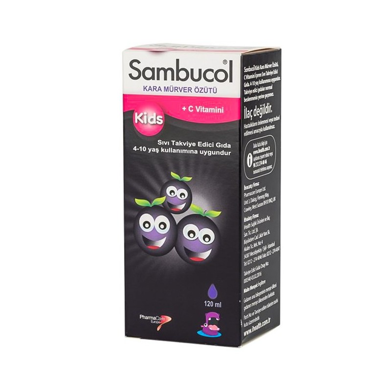 Sambucol Kids Kara Mürver Özütü  Likit Şurup 120 ml