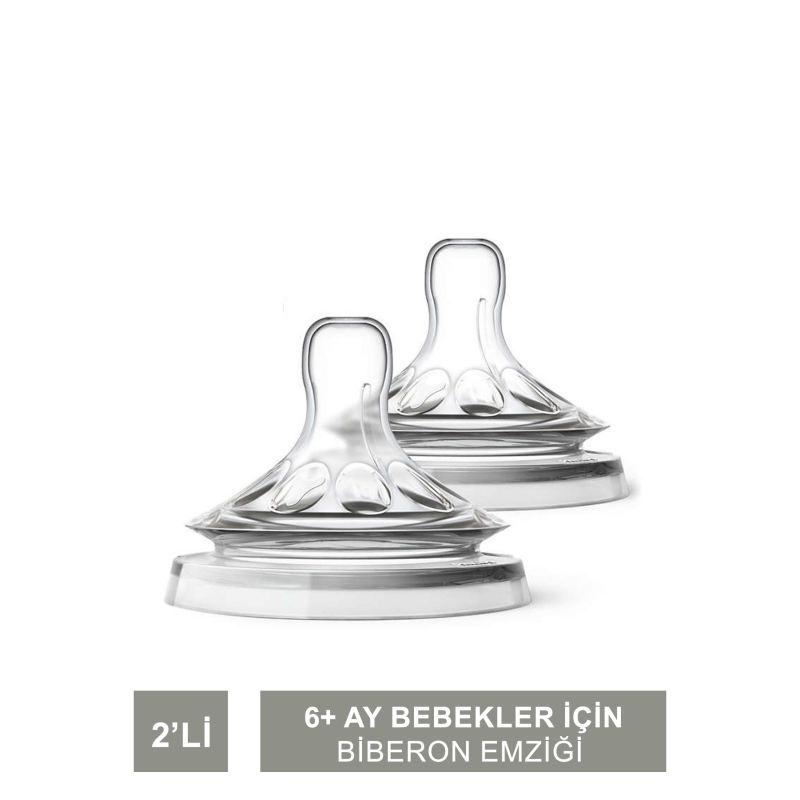 Philips Avent Natural Biberon Emziği 6 Ay+ NO:4 2'li (SCF044/27) Philips Avent Natural Biberon Emziği 6 Ay+ NO:4 2'li (SCF044/27)
