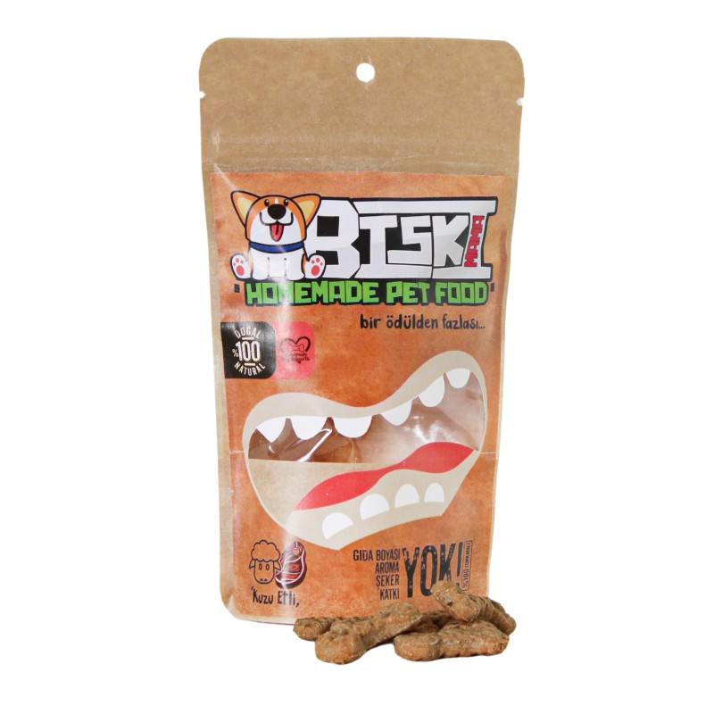 Biskimama %100 Katkısız ve Doğal Gerçek Kuzu Etli Kemik Bisküvisi Köpek Ödül Maması Biskimama %100 Katkısız ve Doğal Gerçek Kuzu Etli Kemik Bisküvisi Köpek Ödül Maması