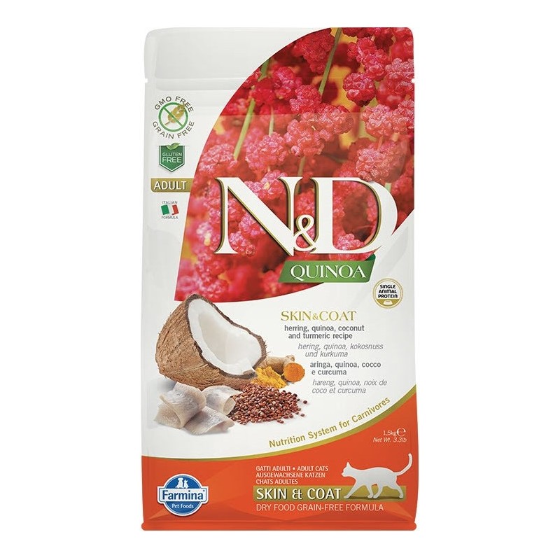 N&D Quınoa Skın&Coat Ringa Balığı 1,5 Kg