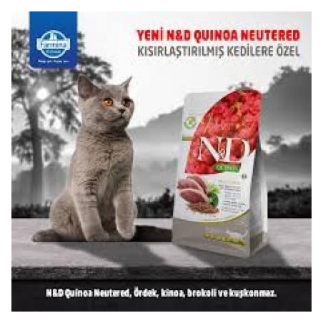 N&D Quınoa Ördek Bokoli&Kuşkonmaz Neutered 1,5 Kg