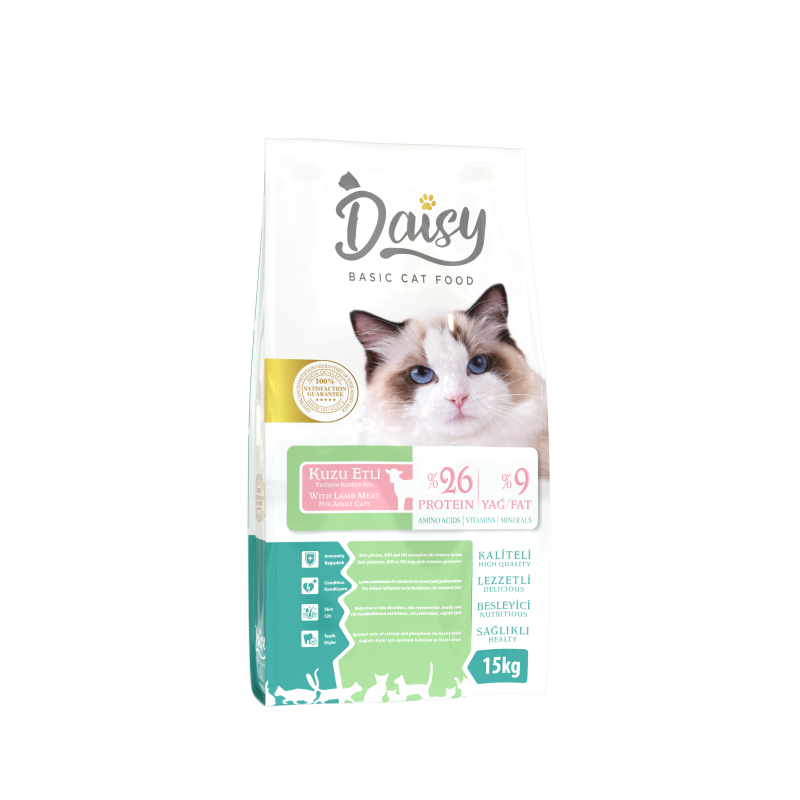 Daisy Basic Kuzu Etli  Kedi Açık Mama 1Kg