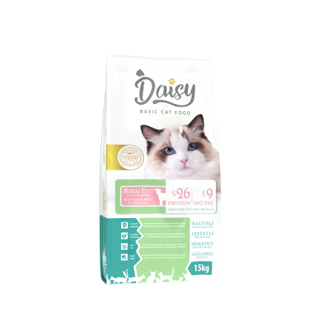 Daisy Basic Kuzu Etli  Kedi Açık Mama 1Kg