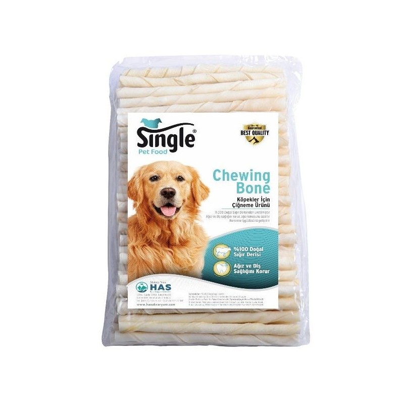 Single Burgu Çubuk 12Cm 6Gr 100'Lü Beyaz