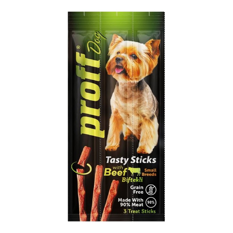 Proff Köpek Stik Biftekli 3X5Gr