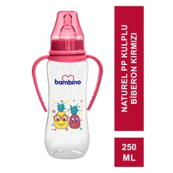Bambino Naturel PP Kulplu Biberon 250ml T066