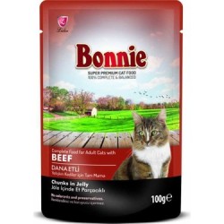Bonnie Kedi Pouch Biftek 85 gr
