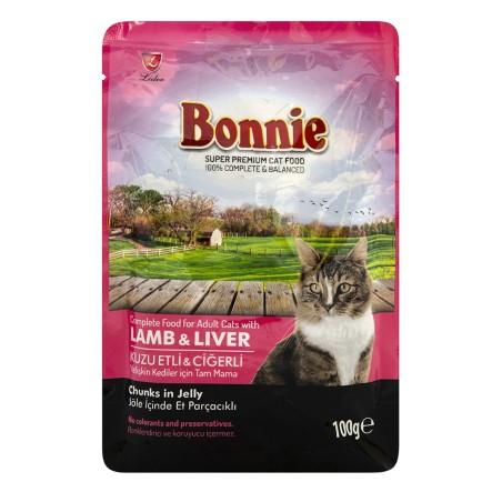 Bonnie Kedi Pouch Ciğer 85 gr