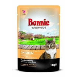 Bonnie Kedi Pouch Tavuk 85 gr