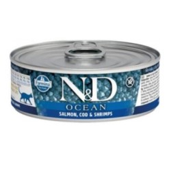 N&D Ocean Ton Balığı, Morina, Karides & Balkabağı Kıtten Kedi Konserve 80 Gr