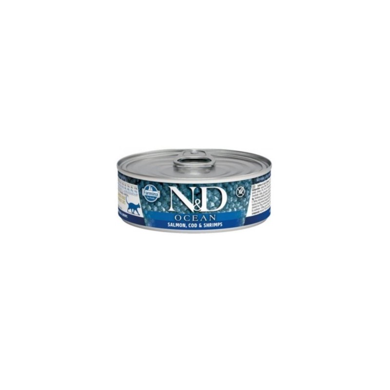 N&D Ocean Ton Balığı, Morina, Karides & Balkabağı Kıtten Kedi Konserve 80 Gr