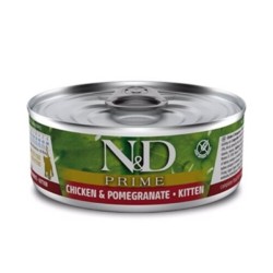 N&D Prime Chicken & Pomegranate Kitten Wet Food   80Gr