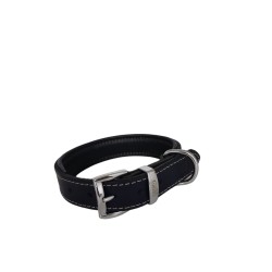 Daisy Yağlı Deri Köpek Tasması XXS-2cm Lacivert
