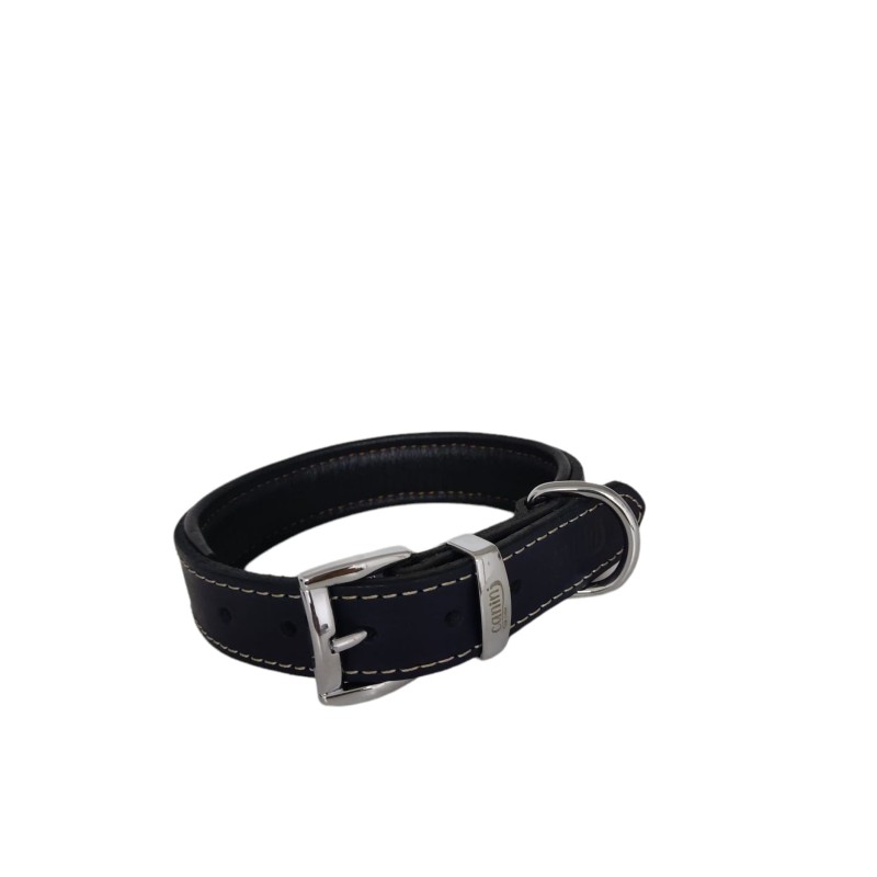 Daisy Yağlı Deri Köpek Tasması XXS-2cm Lacivert