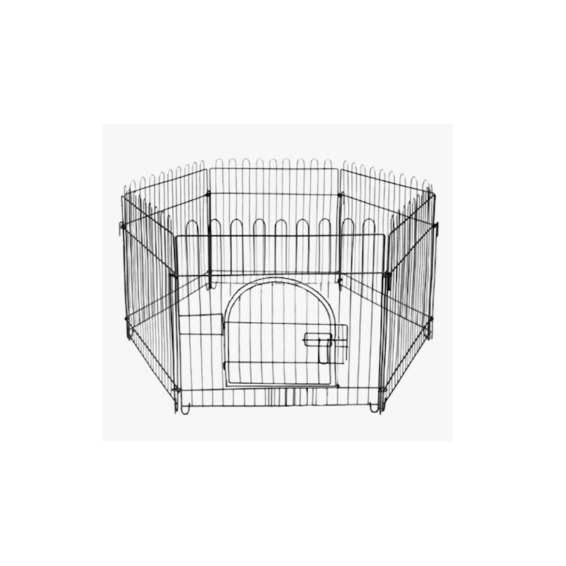Zampa Metal Kedi ve Köpek Çiti 60X55 Siyah