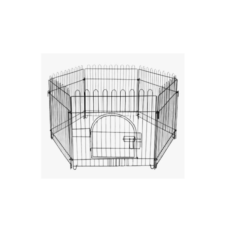Zampa Metal Kedi ve Köpek Çiti 70X75 Siyah