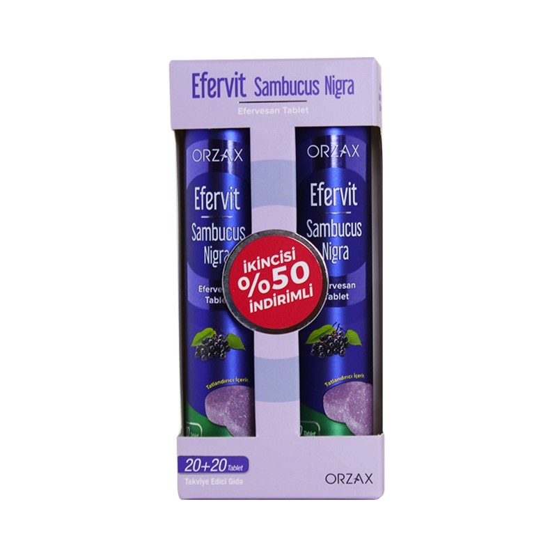 Ocean Efervit Sambucus Nigra 20 Efervesan Tablet x 2 Adet
