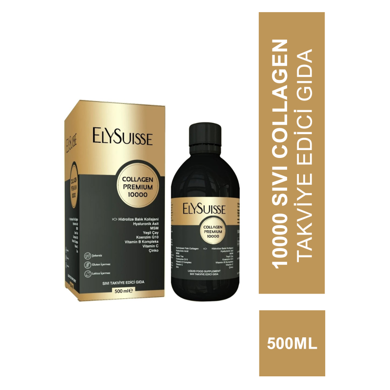 Elysuisse Collagen Premium 10000 Sıvı Takviye Edici Gıda 500 ml