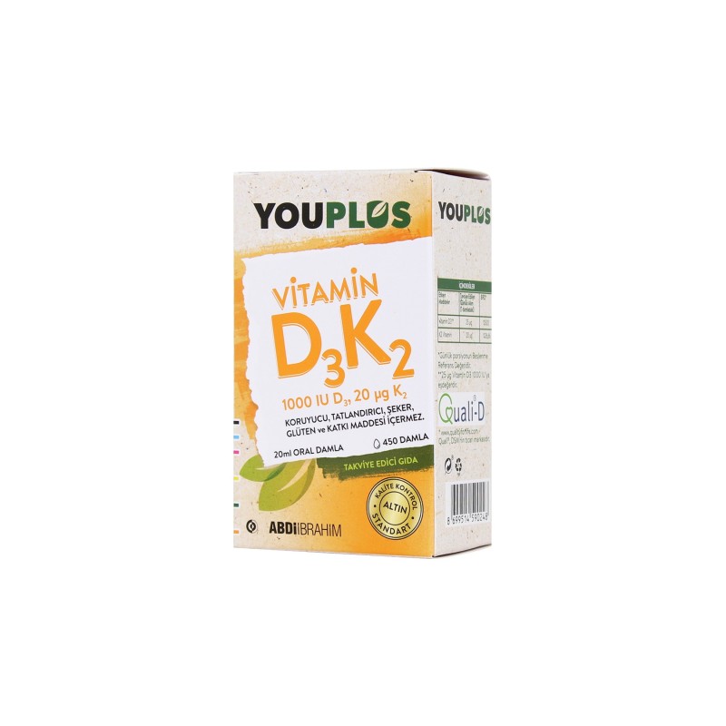 Youplus D3K2 Vitamin Damla 20 ml