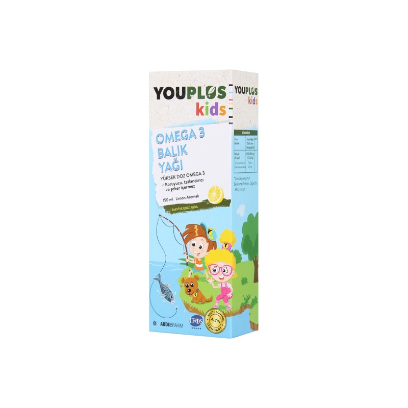 Youplus Kids Omega 3 Balık Yağı 150 ml
