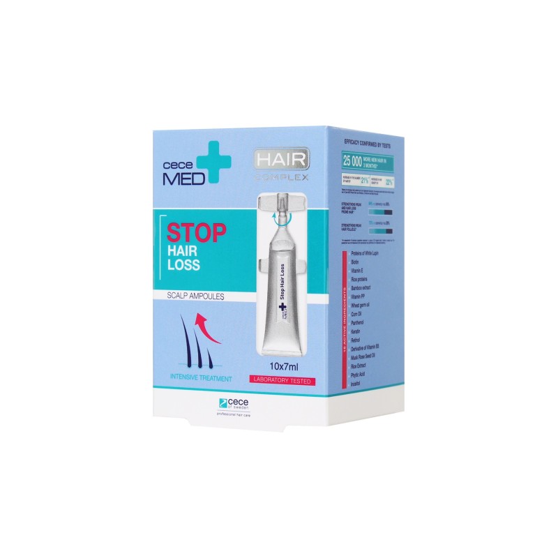 CeceMed Stop Hair Loss Scalp Ampoules Saç Dökülme Karşıtı Ampul 10x7ml