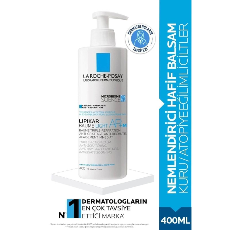 La Roche Posay Lipikar Baume Light AP+M Nemlendirici 400 ml La Roche Posay Lipikar Baume Light AP+M Nemlendirici 400 ml