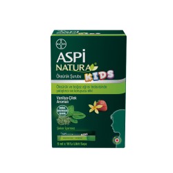 Aspi Natura Kids 5 ml x 16 Saşe - Vanilya Çilek Aromalı