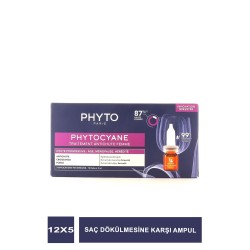 Phyto Phytocyane Kadın Tipi Kronik Saç Dökülme Karşıtı 12 x 5 ml Ampul