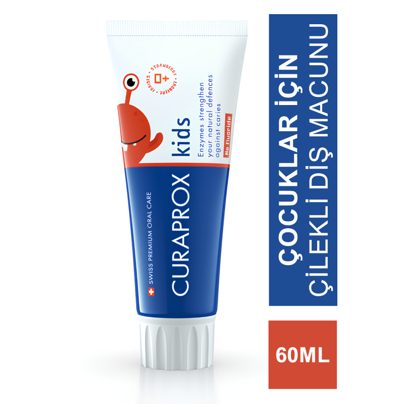 Curaprox Kids Çilek Aromalı Diş Macunu 60 ml