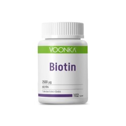 Outlet - Voonka Biotin İçerikli Takviye Edici Gıda 2500 mg 102 Tablet