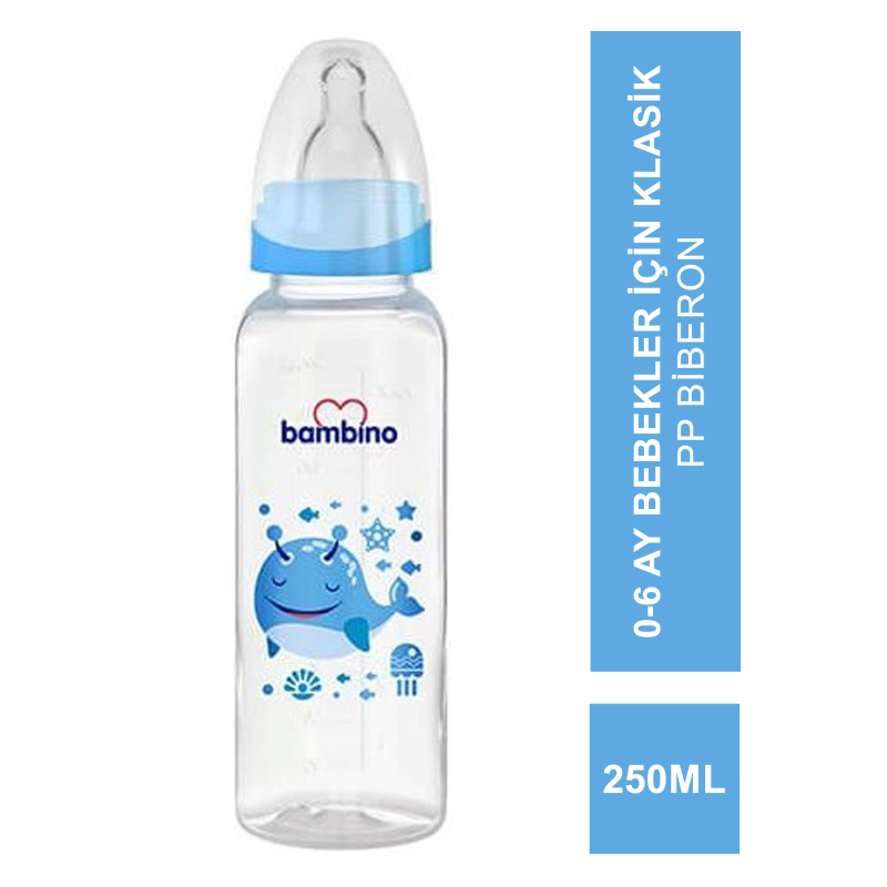 Bambino Klasik PP Biberon 0-6 Ay 250 ml ( B019 ) Bambino Klasik PP Biberon 0-6 Ay 250 ml ( B019 )