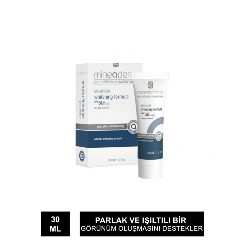 Mineaderm Advanced Whitening Formula Spf50+ ( Cilt Tonu Düzenleyici ve Beyazlatıcı Bakım Kremi ) 30 ml