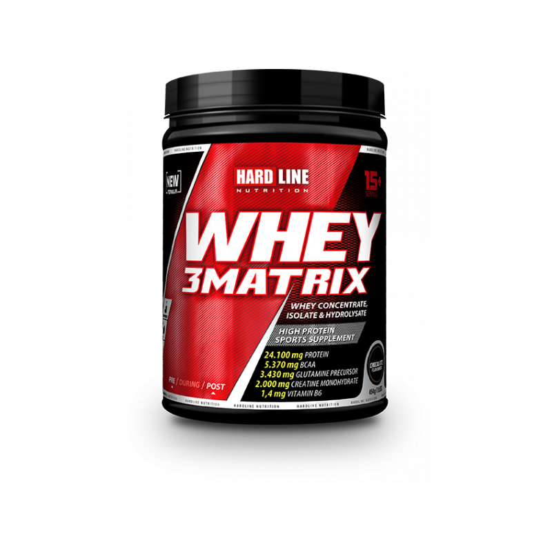 Hardline Whey 3Matrix ( Çikolata Aromalı ) 454 Gr